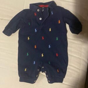 Polo Ralph Lauren One Piece Outfit for Baby with Multicolor polo logo size 3m